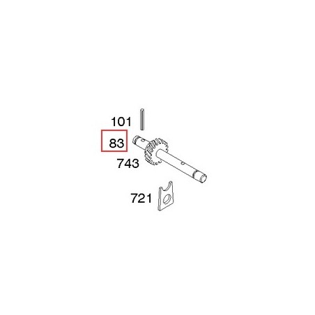 Asta albero motore trattorino tagliaerba ORIGINALE BRIGGS & STRATTON 691240 | Newgardenstore.eu