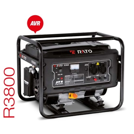 RATO R3800 gasolina 301 cc generador de corriente potencia máxima 3,8 kW | Newgardenstore.eu