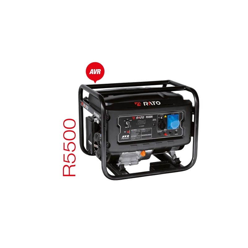 Generatore di corrente RATO R5500 a benzina 389 cc potenza massima 5.5 kW