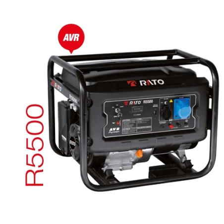 RATO R5500 gasolina 389 cc generador potencia máxima 5,5 kW | Newgardenstore.eu
