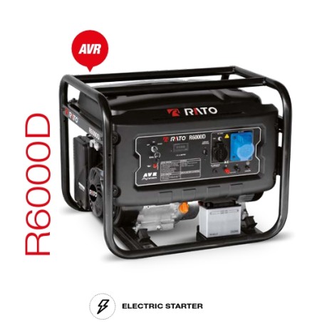 RATO R6000 benzinbetriebener RATO Stromerzeuger mit 420 ccm Höchstleistung 6 kW | Newgardenstore.eu