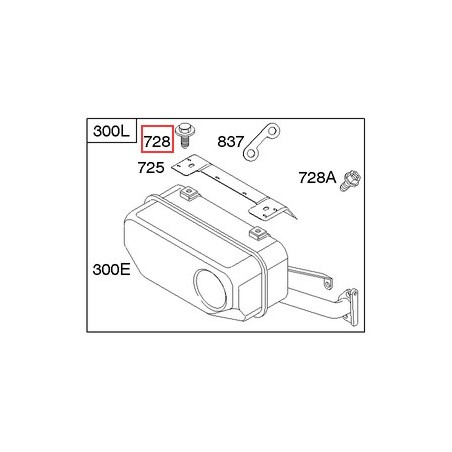 Vis ORIGINALE BRIGGS & STRATTON pour tracteur de pelouse 691514 | Newgardenstore.eu