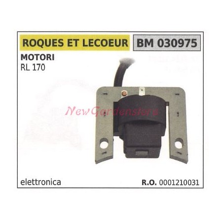 Bobine d'allumage ROQUES ET LECOEUR pour moteurs RL 170 030975 | Newgardenstore.eu