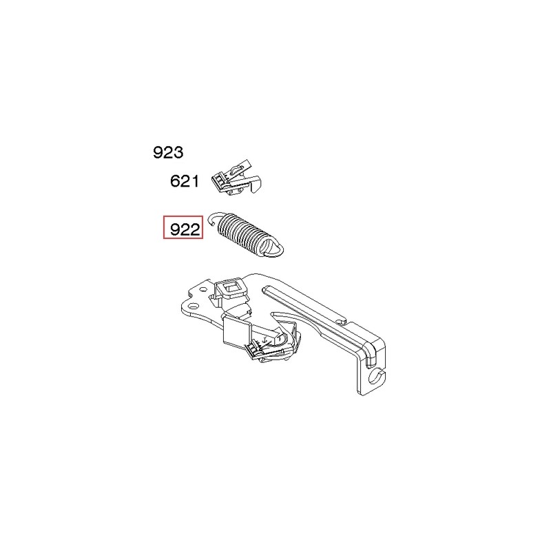 Molla freno originale motore rasaerba tagliaerba BRIGGS & STRATTON 692135