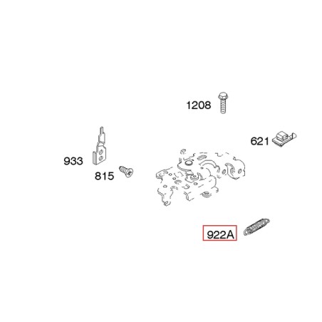 Ressort de frein de moteur de tondeuse à gazon BRIGGS & STRATTON d'origine 691809 | Newgardenstore.eu