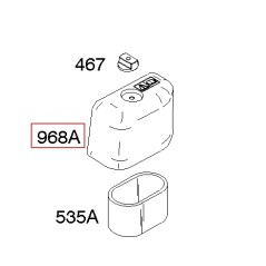 Couvercle de filtre à air d'origine BRIGGS & STRATTON pour moteur de tondeuse à gazon 693460