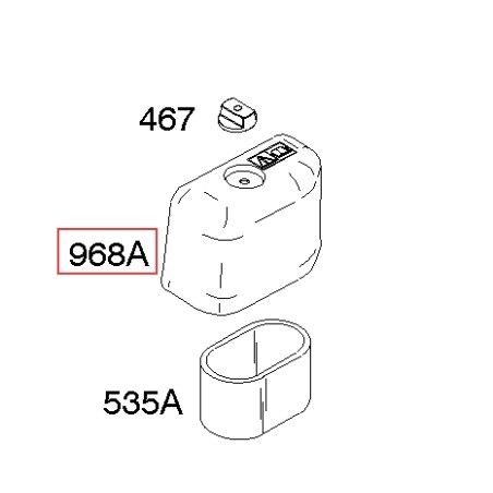 Couvercle de filtre à air d'origine BRIGGS & STRATTON pour moteur de tondeuse à gazon 693460 | Newgardenstore.eu