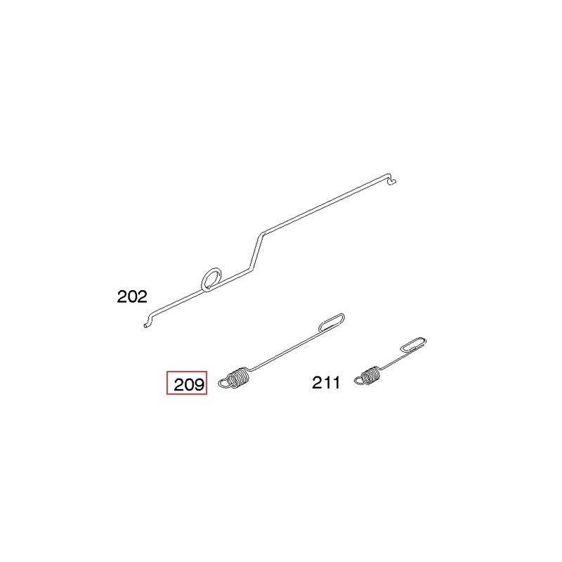 Original BRIGGS & STRATTON Rasenmähermotor-Reglerfeder 791156