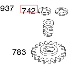anillo de retención motor ORIGINAL BRIGGS & STRATTON para tractores de césped 795094 | Newgardenstore.eu
