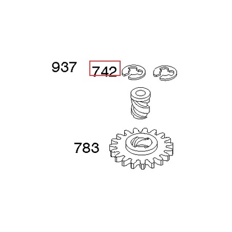 anillo de retención motor ORIGINAL BRIGGS & STRATTON para tractores de césped 795094 | Newgardenstore.eu