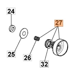 Chainsaw clutch bell models 999F 099900387 OLEOMAC | Newgardenstore.eu