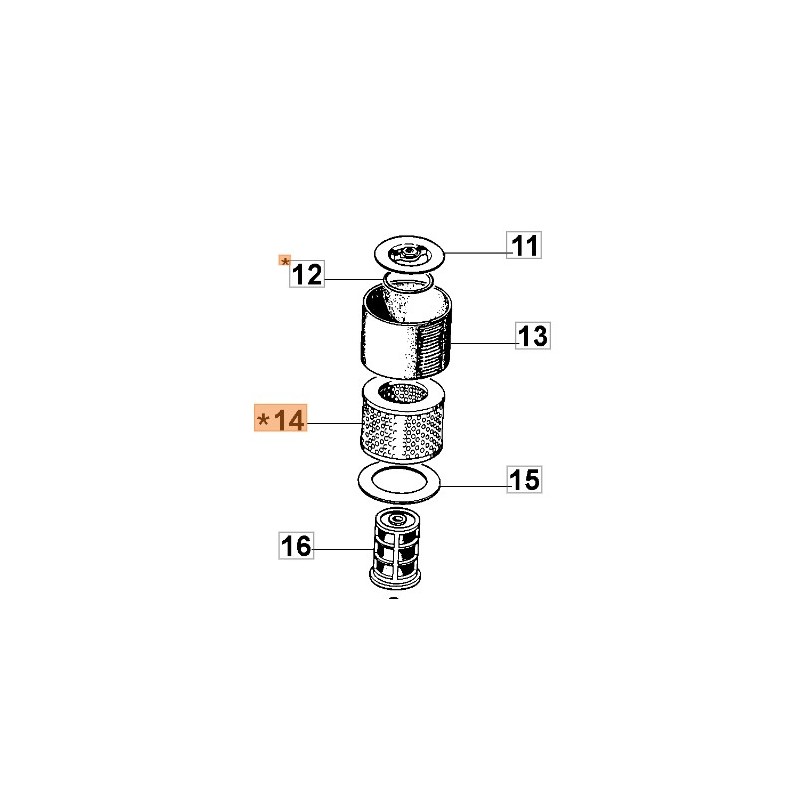 Filtre à air pour tronçonneuse modèles 999F 999TTA 099900898R OLEOMAC