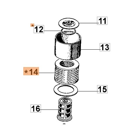 Filtre à air pour tronçonneuse modèles 999F 999TTA 099900898R OLEOMAC | Newgardenstore.eu