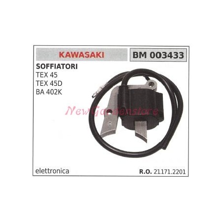 Bobina de encendido KAWASAKI para soplador TEX 45 TEZ 45D BA 402K 003433 | Newgardenstore.eu