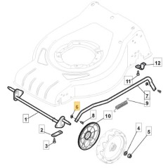 Placa pivote motor cortacésped 112436050/0 STIGA | Newgardenstore.eu