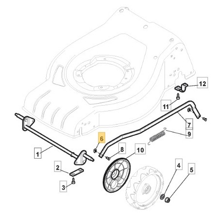 Drehplatte für Rasenmähermotor 112436050/0 STIGA | Newgardenstore.eu