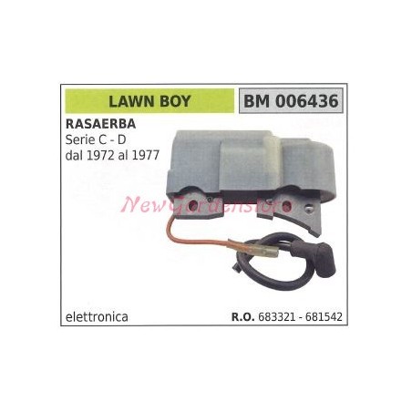 Bobine d'allumage LAWN BOY pour tondeuses série C D de 1972 à 1977 006436 | Newgardenstore.eu