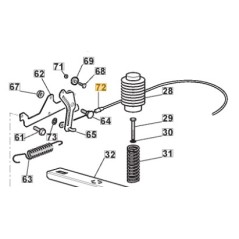 Filo azionamento freno lama modelli F72 1328H 384004608/0 STIGA | Newgardenstore.eu