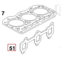 Guarnizione aspirazione originale motore rasaerba tagliaerba BRIGGS & STRATTON