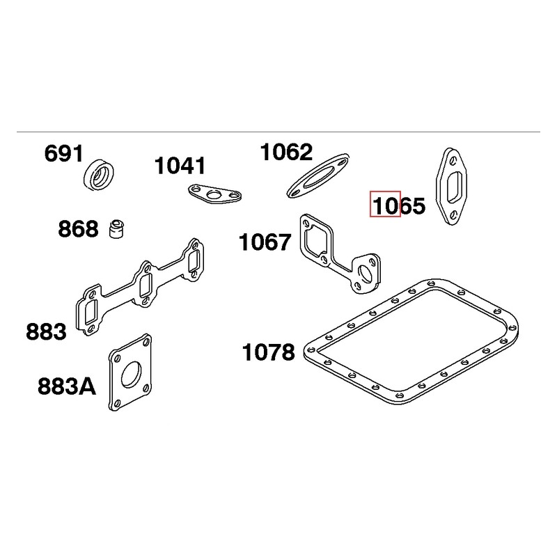 Guarnizione originale motore rasaerba tagliaerba BRIGGS & STRATTON 820098