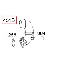 Douille d'admission d'origine BRIGGS & STRATTON pour moteur de tondeuse à gazon | Newgardenstore.eu