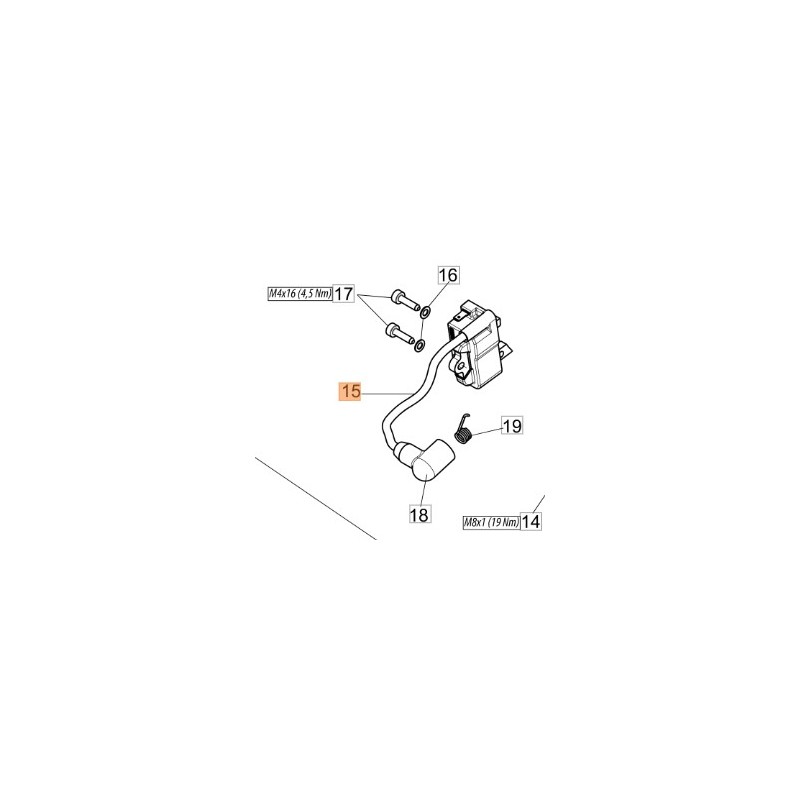 Bobine de tronçonneuse modèles GST360 2501008AR OLEOMAC