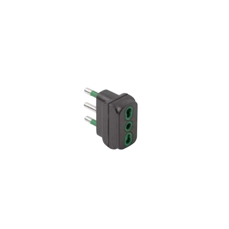 Plug adaptor 2-pin + earth 16A 220V two-pin male and female socket