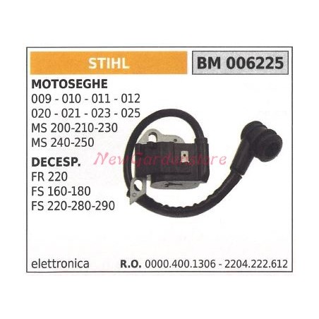 STIHL brushcutter engine ignition coil 009 010 FR 220 chainsaw 006225 | Newgardenstore.eu