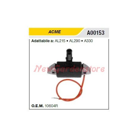 ACME ignition coil for AL215 AL290 A330 A00153 rotary tiller | Newgardenstore.eu