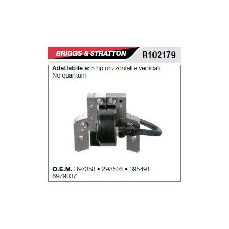 Zündspule B&S Rasenmähermotor 7/16HP R102179 | Newgardenstore.eu