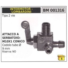 INTERMOTOR LOMBARDINI robinet de carburant à deux voies 001316 | Newgardenstore.eu