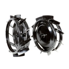 Paar Metallräder mit 370 mm Durchmesser für Schreittraktor NIBBI BRIK 1- BRIK 3