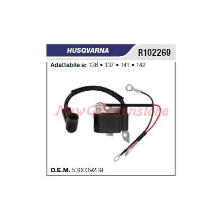 Bobina de encendido HUSQVARNA motosierra 136 137 141 142 R102269 | Newgardenstore.eu