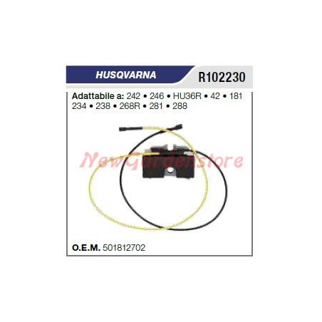 Bobina di accensione HUSQVARNA motosega 242 246 HU36R R102230 | Newgardenstore.eu