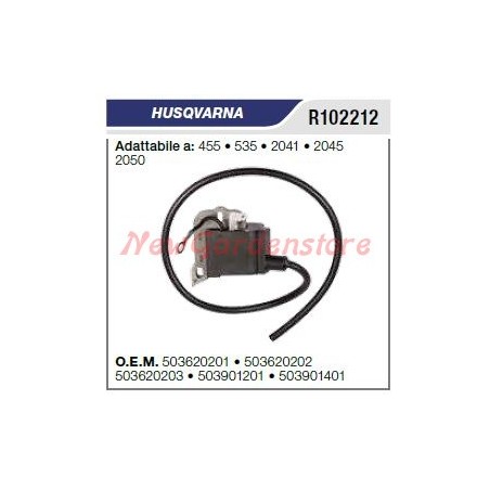 Bobina di accensione HUSQVARNA motosega 455 535 2041 2045 2050 R102212 | Newgardenstore.eu